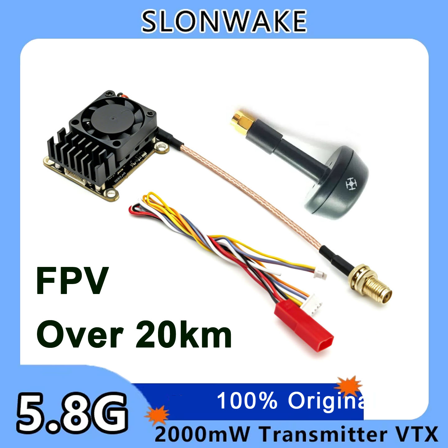 Fpv Drone Receiver - New upgrade 5.8Ghz 2W adjustable FPV