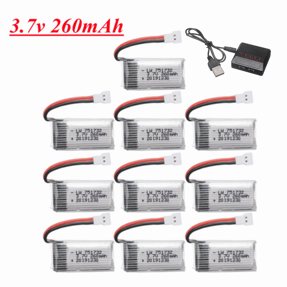 H8 H36 Battery 3.7V 260mAh Lip - Eachine Drone E010 ulasan dan harga