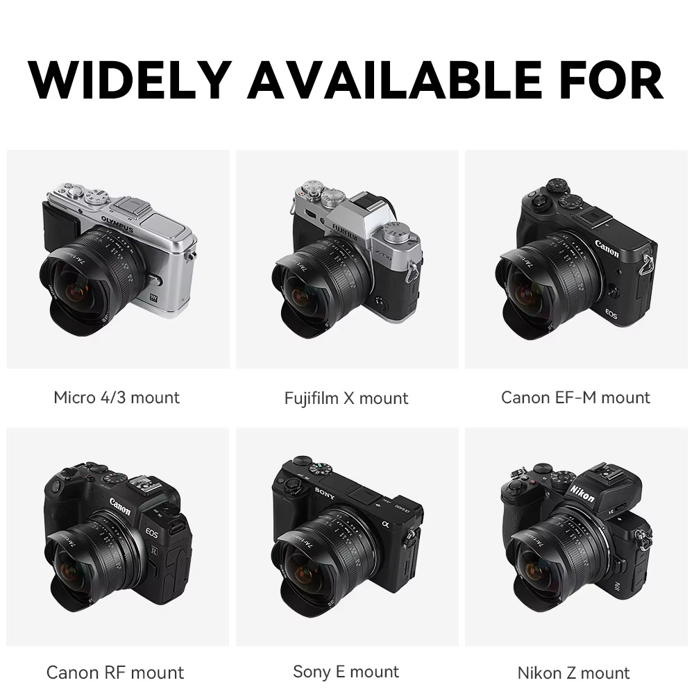 7artisans 7.5mm F2.8 II APS-C  - Canon Camera Eos M50 Mark Ii ulasan dan harga
