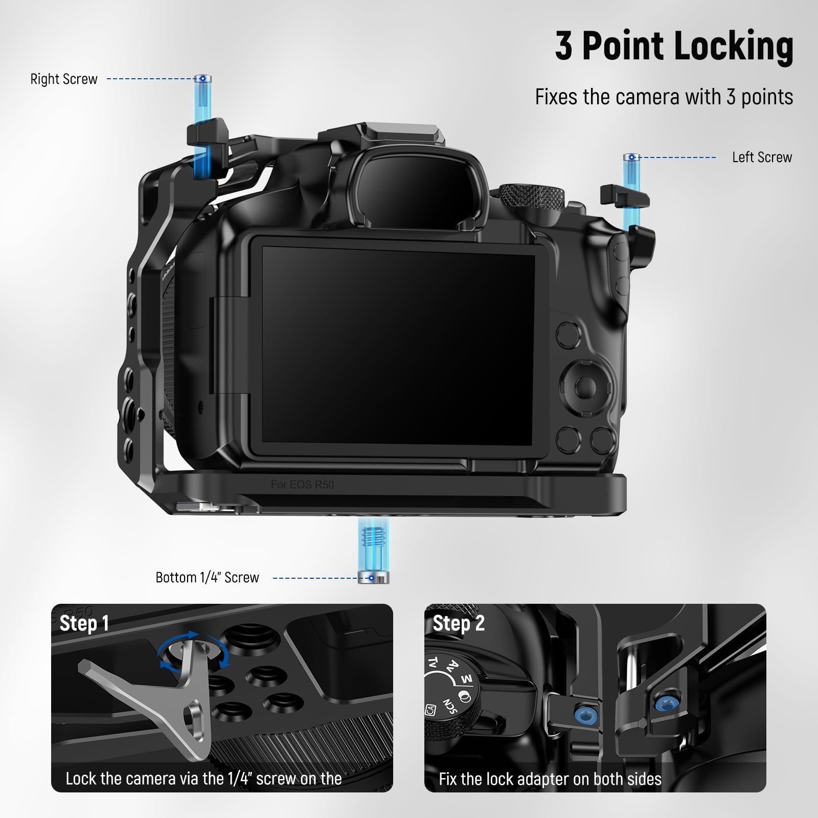 NEEWER R50 Camera Cage Compati - Canon Camera Eos R50 ulasan dan harga