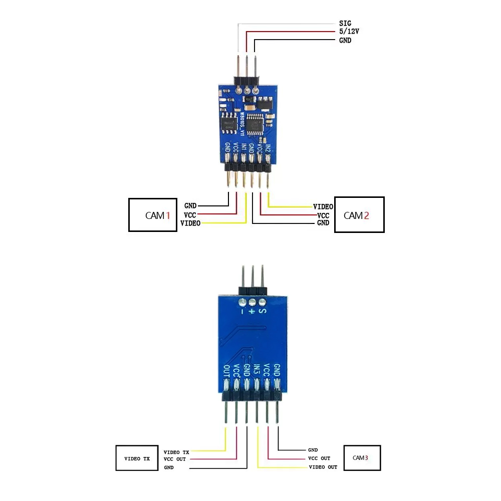 5.8G 3 Channel Video Switcher  - Fpv Drone Battery ulasan dan harga