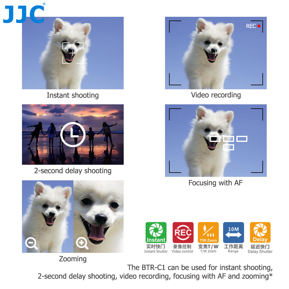 JJC BR-E1 Bluetooth Remote Con - Canon Camera Eos R50 ulasan dan harga