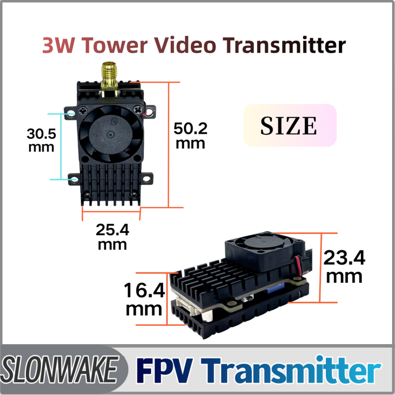 SLONWAKE 5.8G 3000mW Simulatio - Fpv Drone Transmitter ulasan dan harga